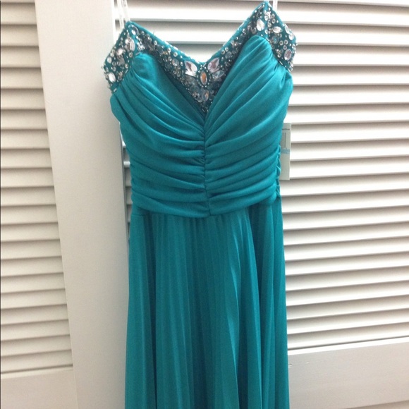 macys turquoise dress